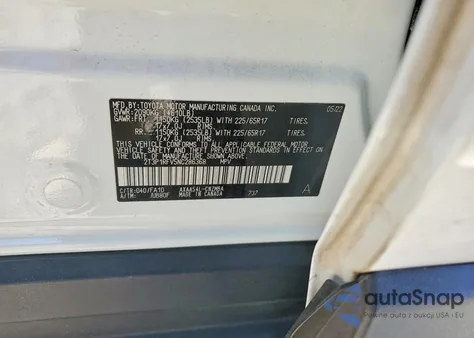 2022 Toyota Rav4 Xle from USA, damaged, VIN 2T3P1RFV5NC286368